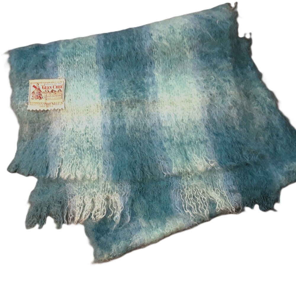 Vintage Glen Cree Mohair Scarf – Made in Scotland